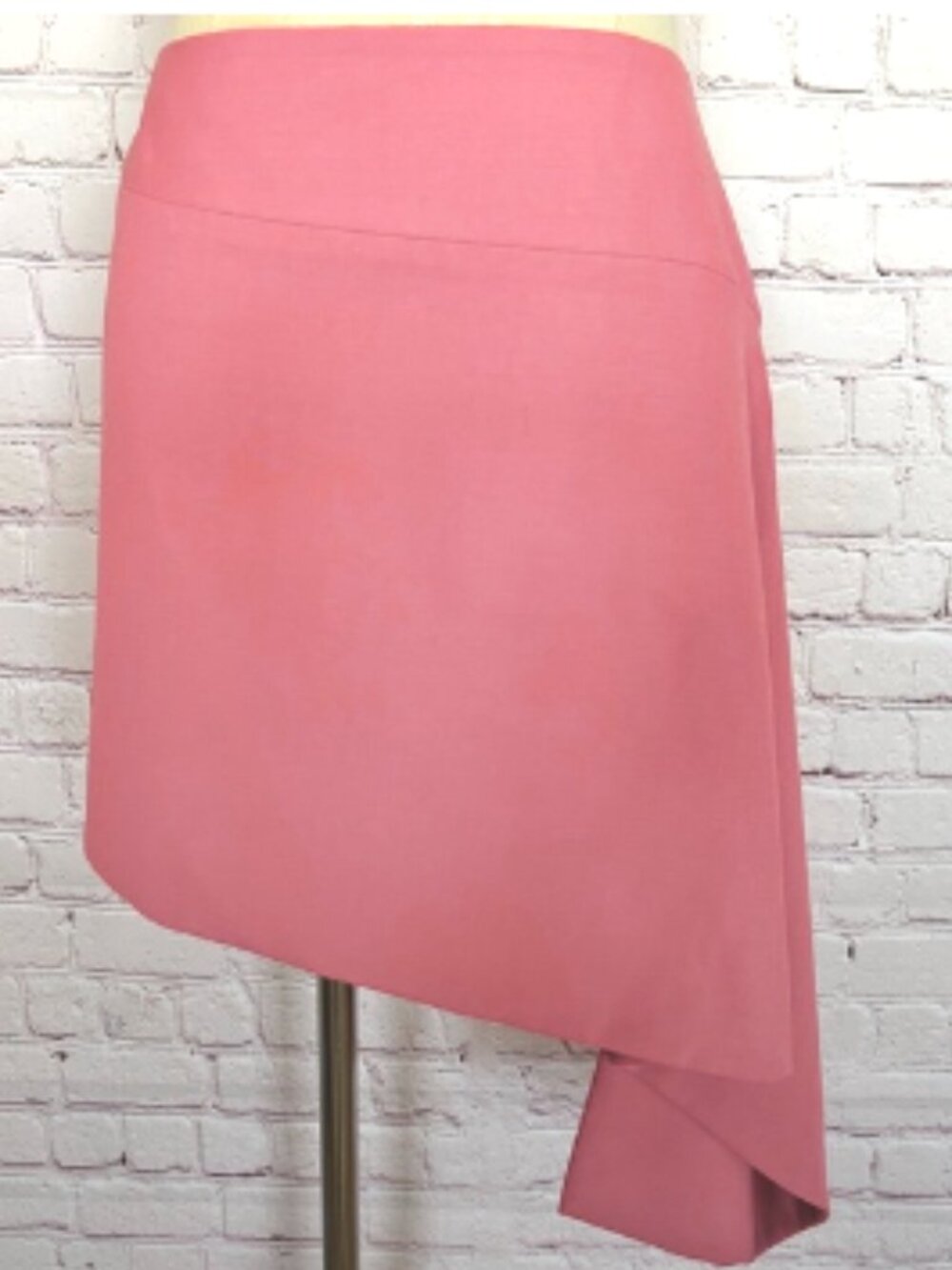 ZARA Dusty Rose Asymmetric Side Draping Mini Skirt—NWT—M - Picture 6 of 14